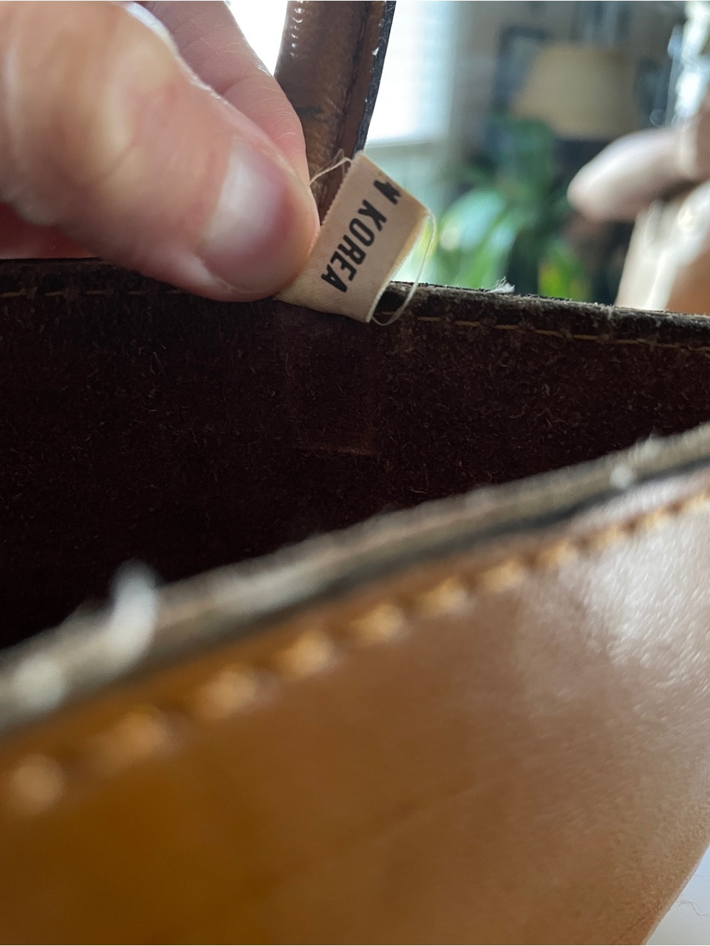 Classic Tan Leather Tote Bag - Bokung Collection - Picture 14 of 16